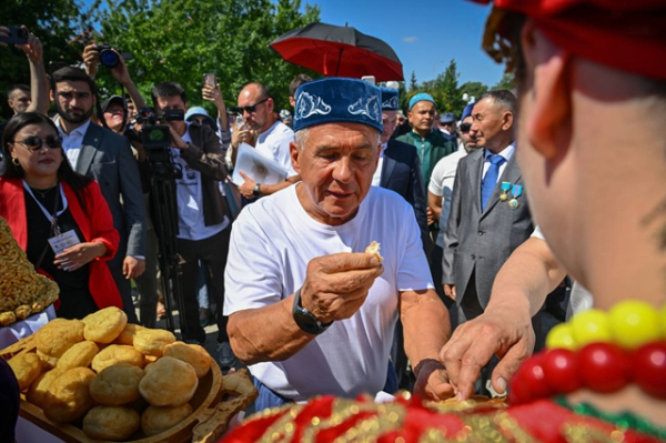 Рустам Минниханов посетил Сабантуй в Казахстане