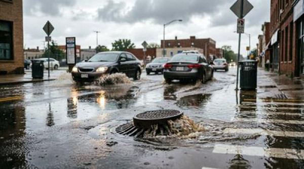 В городах не хватает ливнёвок