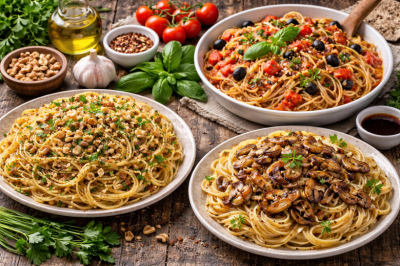 3 рецепта для Великого поста из макарон с особой ноткой &mdash; простые продукты, а вкус совсем не скучный