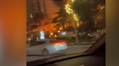 У отеля в районе Палм-Джумейра в Дубае начался пожар