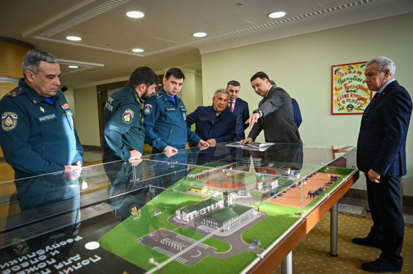 В&nbsp;МЧС показали макет будущего полигона для пожарных и&nbsp;спасателей в&nbsp;Татарстане (видео)