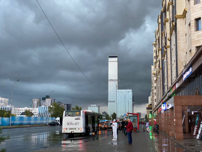 Из-за грозы и ветра во всем Казахстане объявили штормовое предупреждение на 30 июня