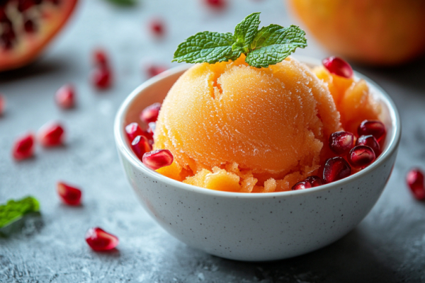 Веганское мороженое, которое тает во рту: хурма и миндальное молоко. Сладость от природы, кремовость &mdash; от фрукта