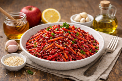 Салат &laquo;Иммунитет&raquo; со свеклой &mdash; зарядит энергией и поможет справиться с весенним авитаминозом