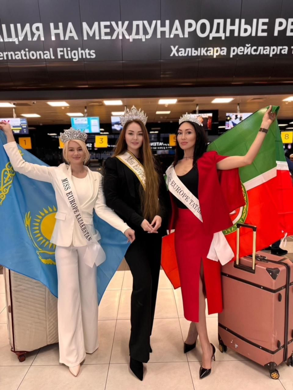 Представительницы Татарстана и Казахстана отправились из Казани на конкурс &laquo;Мисс Европа&raquo; в Бейруте