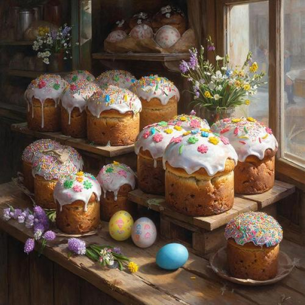 В магазинах начали продавать пасхальные куличи, но хорошие стоят недёшево