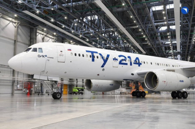 В Казани Ту-214 в ливрее Третьяковки совершил демонстрационный поле
