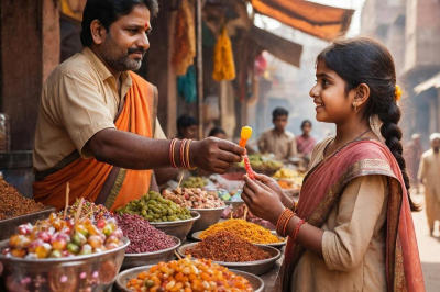 В Индии продавец подсунул девочке конфету со взрывчаткой, она взорвалась внутри нее