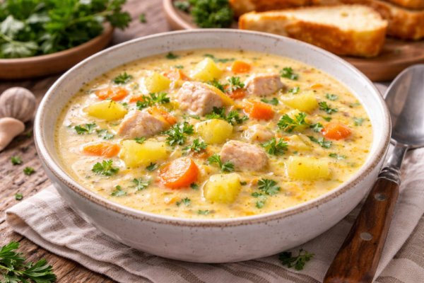 Про щи и лапшу уже и забыла: сырный супчик &mdash; новый фаворит. Обволакивающий бульон и отменный вкус