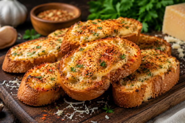 Чесночно-сырные гренки с сыром: их и к супу, и с салатом, и к пенному &mdash; батон и 10 минут времени, а вкус как в кафе