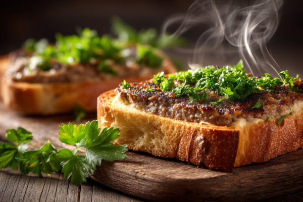 Один раз съели и подсели: гренки с печенью &mdash; простая и вкусная закуска к столу