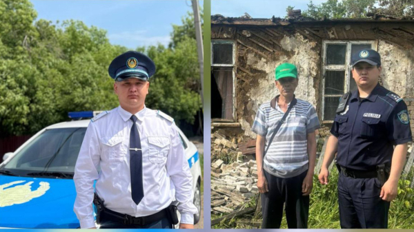 Участковый спас сельчанина из горящего дома в СКО