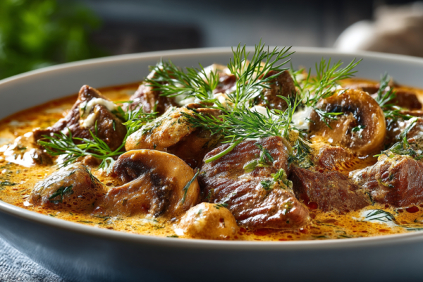 Бефстроганов готовлю без сковороды &mdash; говядина получается нежнейшая без многочасового томления