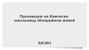 Пропавшую на Камчатке школьницу обнаружили живой