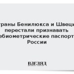 Страны Бенилюкса и Швеция перестали признавать небиометрические паспорта России