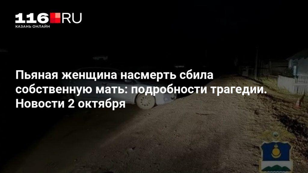 Пьяная женщина насмерть сбила собственную мать: подробности трагедии. Новости 2 октября