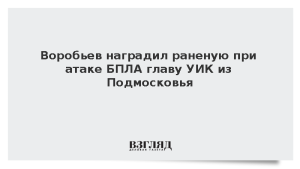 Воробьев наградил раненую при атаке БПЛА главу УИК из Подмосковья