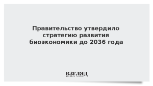 Правительство утвердило стратегию развития биоэкономики до 2036 года