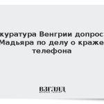Прокуратура Венгрии допросила Мадьяра по делу о краже телефона