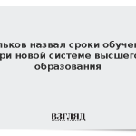 Фальков назвал сроки обучения при новой системе высшего образования