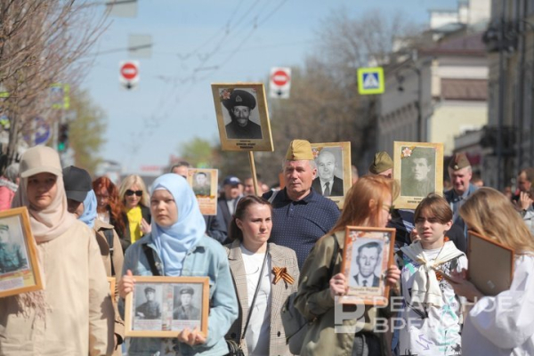 ГАИ Казани опубликовала список улиц, где нельзя будет проехать во время «Бессмертного полка» 9 мая