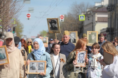 ГАИ Казани опубликовала список улиц, где нельзя будет проехать во время «Бессмертного полка» 9 мая
